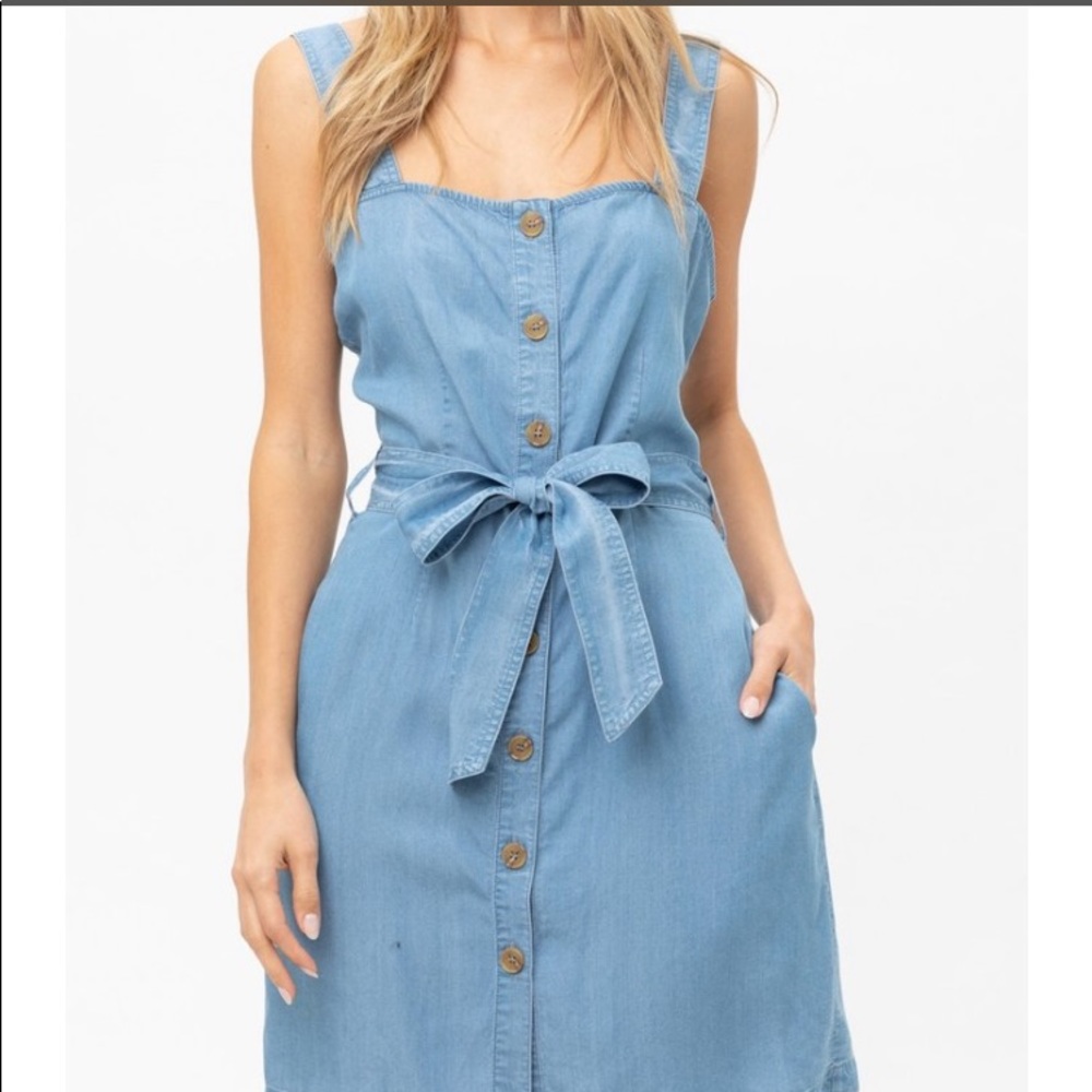 Button Down Denim Dress